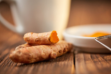 Tumeric curcuma root healthy powder