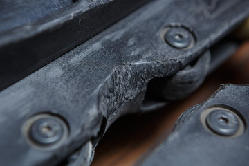 Black aggressive inline skates for extreme skating