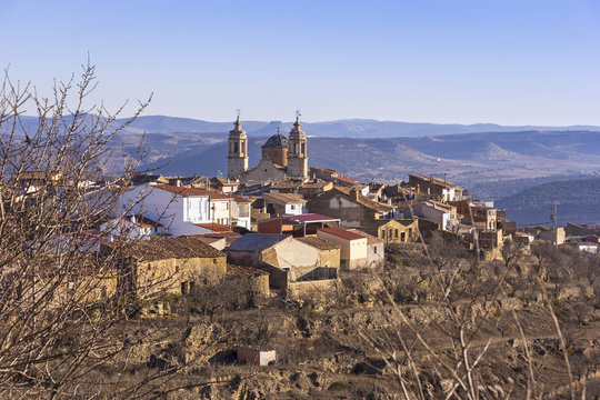 View of the small village Cinctorres in Valencia, Spain
