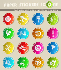 car service icon set
