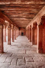 Red Sandstone Corridor In Fatehpur
