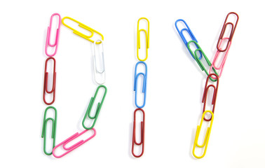 Colorful paper clips