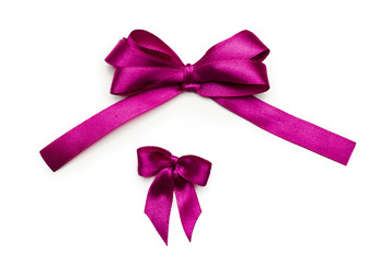 ribbon bow isolated on white