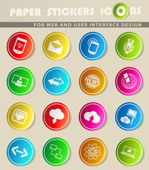 communication icon set