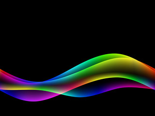 dinamyc flow, stylized  waves, vector
