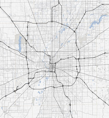 Map Indianapolis city. Indiana Roads - 134137960