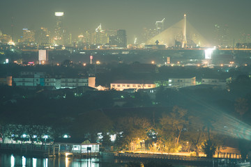 Fototapeta premium The downtown bridge in bangkok