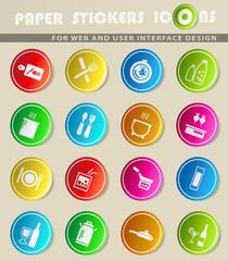 food and kitchen icon set