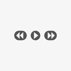 play icon stock vector illustration flat design