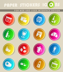 food and kitchen icon set