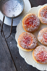 donut and powdered sugar