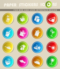 food and kitchen icon set