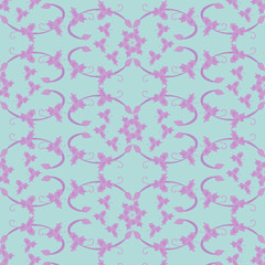 Simple nice abstract pattern. Millefleurs. Liberty style. Floral seamless background for textile or book covers, construction, wallpaper, print, gift wrapping and scrapbooking.