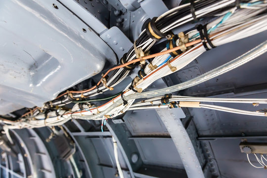 Military helicopter wiring.