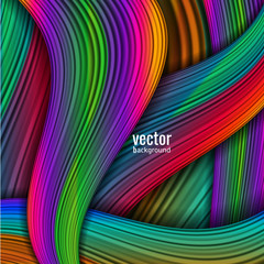 Vector abstract waves background. Colored wallpaper object