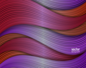 Vector abstract waves background. Colored wallpaper object