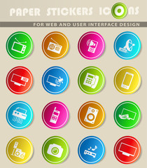 home appliances icon set