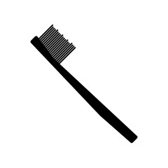 Vector icon of toothbrush with applied toothpaste portion