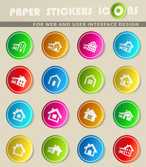 house type icon set