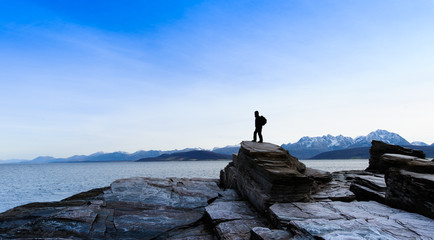 Coast of the Norwegian Sea.Tromso