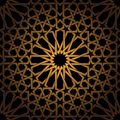 Islamic geometric seamless pattern