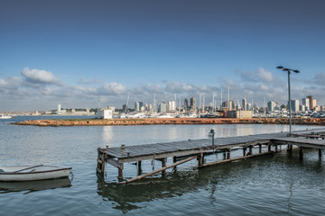 Wood dock in Luanda