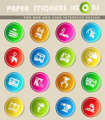 machine tools icon set