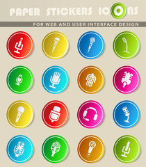 microphone icon set