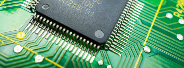 Microprozessor im Close-Up