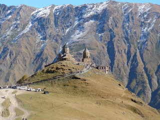 Kościół Cminda Sameba, 2170m n.p.m., Kaukaz (Gruzja)