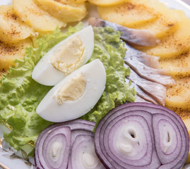 mix salad on a plate