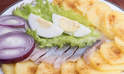 mix salad on a plate