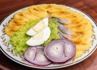 mix salad on a plate