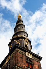 Fototapeta na wymiar Church of Our Saviour (Vor Frelsers Kirke) in Copenhagen, Denmark