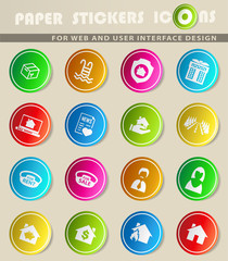 real estate icon set