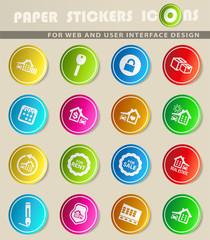 real estate icon set