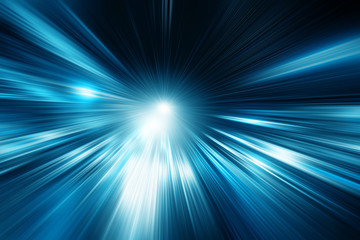 Motion blur on the road.