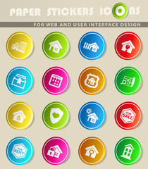 real estate icon set