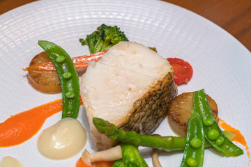 grilled snow fish
