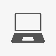 laptop icon stock vector illustration flat design