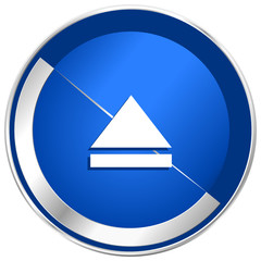 Open blue vector icon.