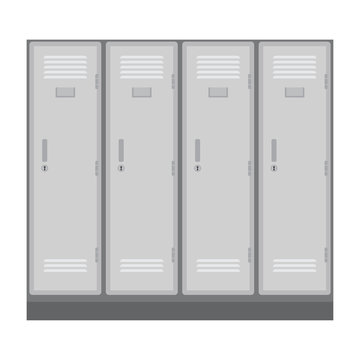 School or changing room lockers.