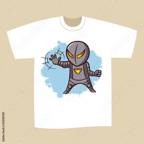 "T-shirt Print Design Superhero" Stock image and royalty-free vector ...