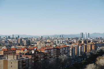 Madrid Skyline from the air