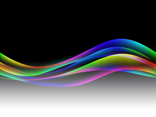 Fototapeta premium dinamyc flow, stylized waves, vector