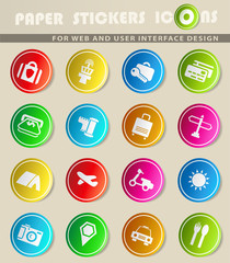 travel icon set