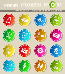 valentine day icon set