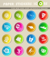 Fototapeta premium volleyball icon set