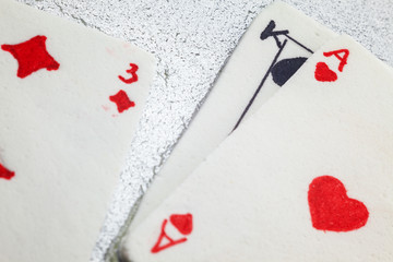 Gambling Cards Made of Fondant