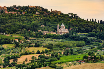 Obraz premium Montepulciano in the region of Siena in Italy